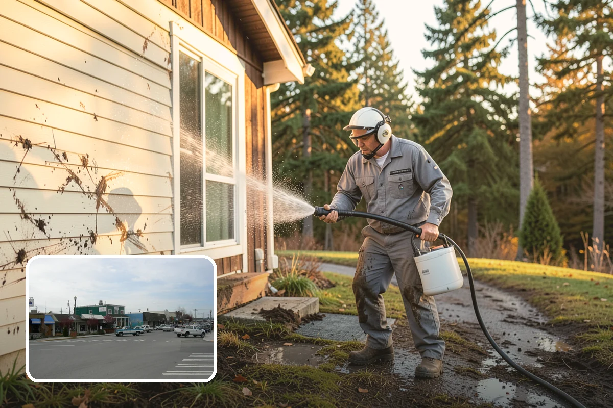 Driveway Oil Stain Removal in Stanwood, Snohomish County, WA - Draws penetrated oil out of porous concrete