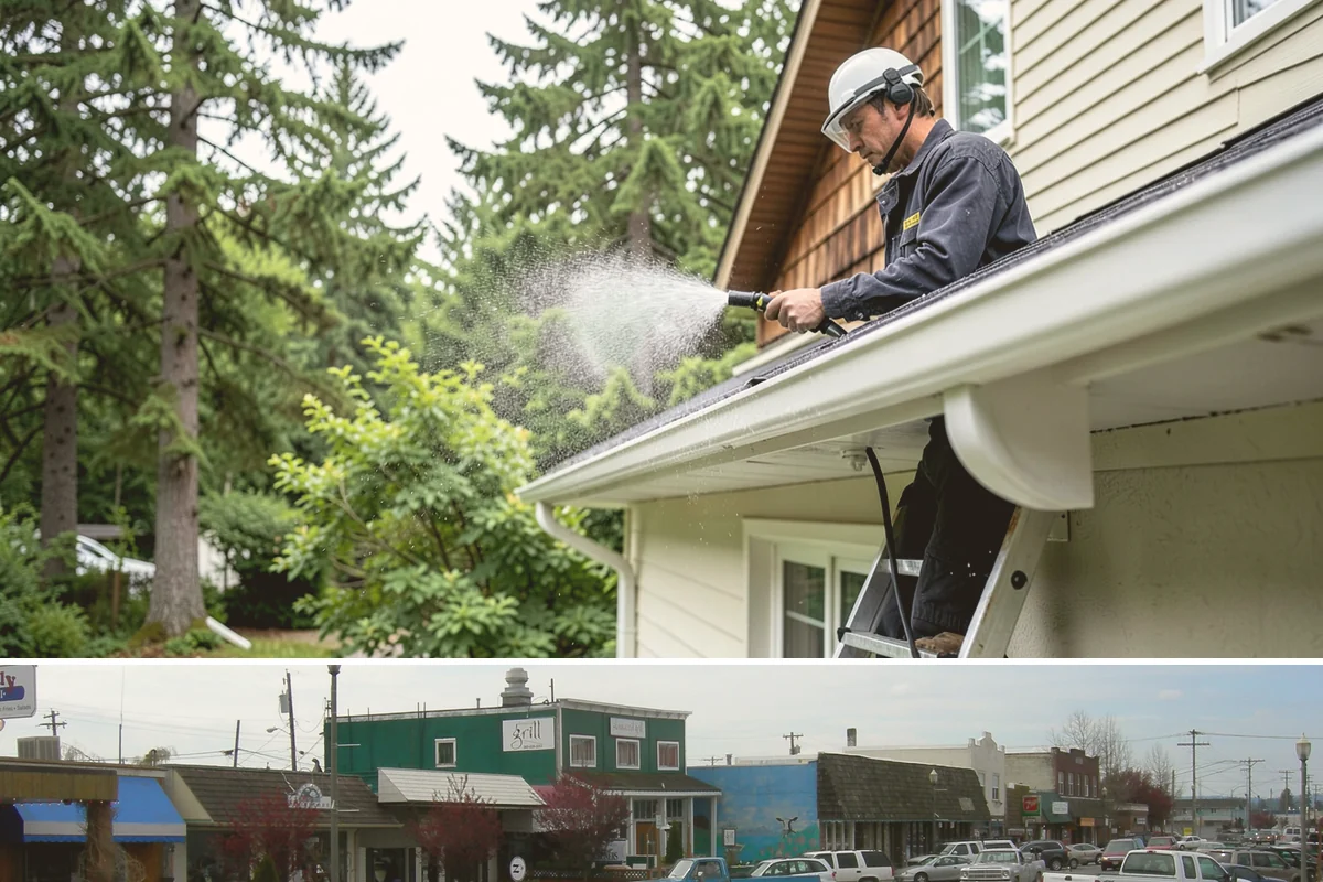 Driveway Oil Stain Removal in Stanwood, Snohomish County, WA - Warmer summer temperatures help degreasers work faster and lift oil more effectively.