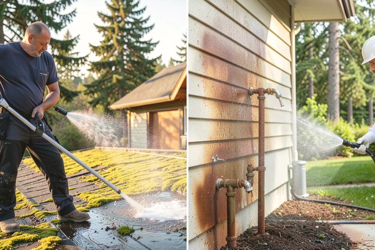 Driveway Oil Stain Removal in Yarrow Point, King County, WA - Assess the age and depth of the oil staining