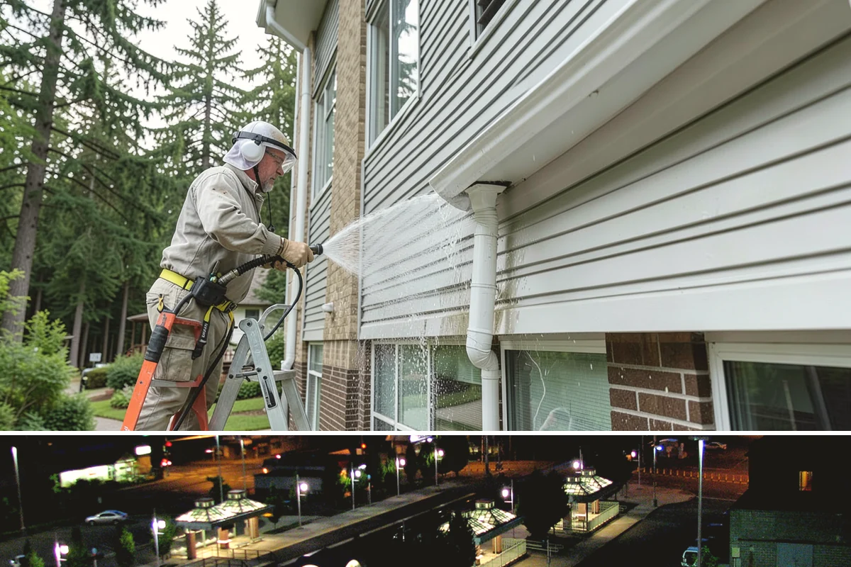 Driveway Paint Removal in Auburn, King County, WA - Dry, mild weather lets stripping agents work without dilution and speeds surface drying.