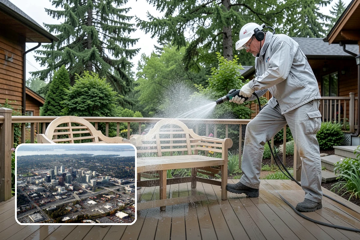 Driveway Paint Removal in Bellevue, King County, WA - Removes both latex and oil-based paint spills