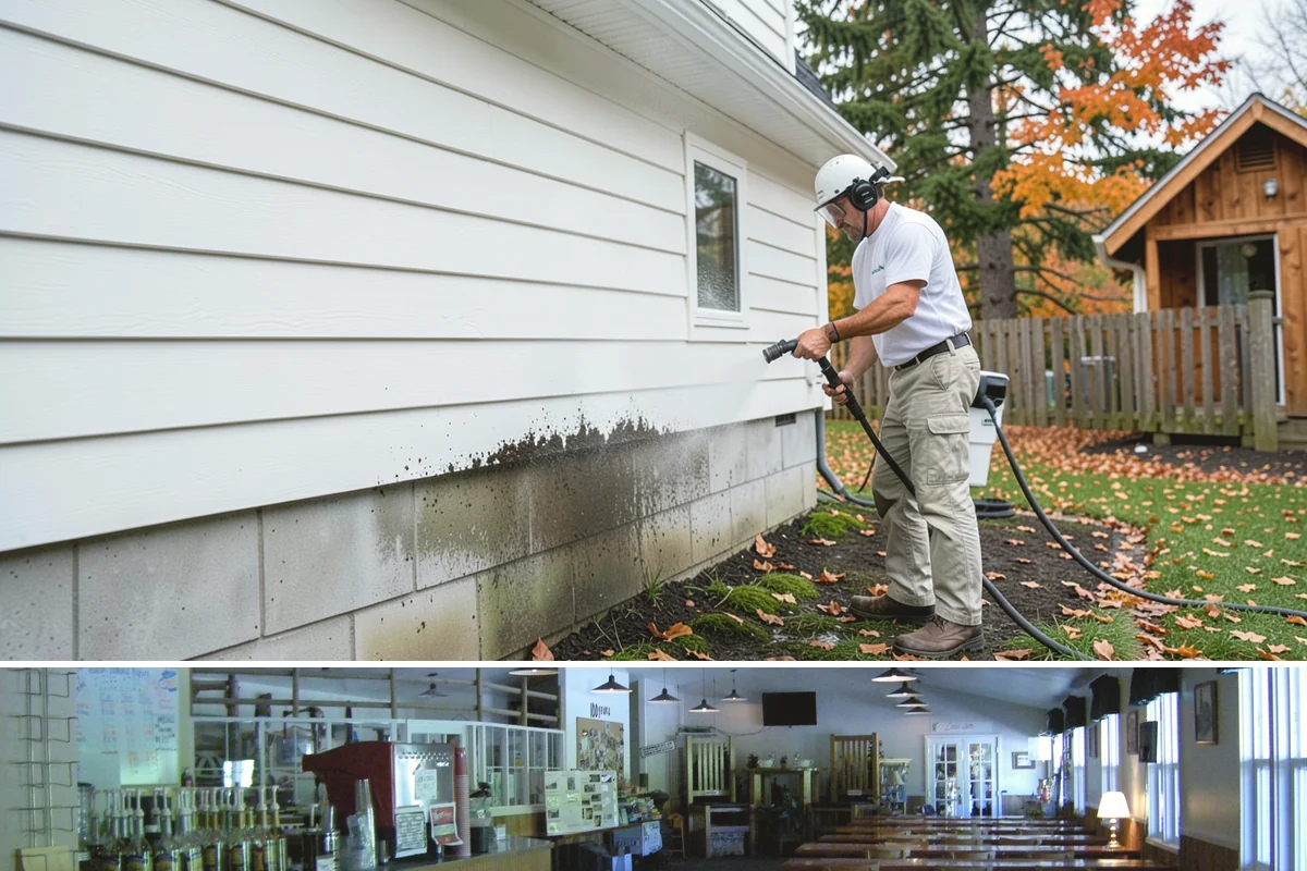 Driveway Paint Removal in Black Diamond, King County, WA - Dry, mild weather lets stripping agents work without dilution and speeds surface drying.