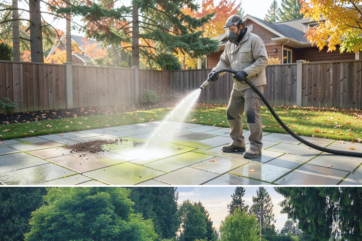 Driveway Paint Removal in Bonney Lake, Pierce County, WA - Dry, mild weather lets stripping agents work without dilution and speeds surface drying.