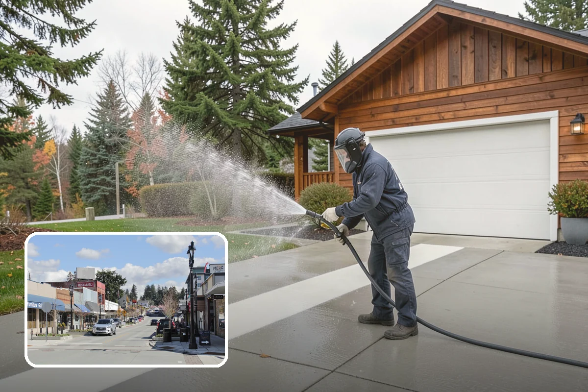 Driveway Paint Removal in Bothell, King County, WA - Removes both latex and oil-based paint spills