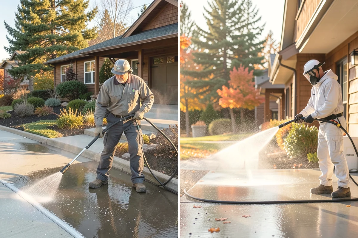Driveway Paint Removal in Burien, King County, WA - Identify the paint type and extent of the spill