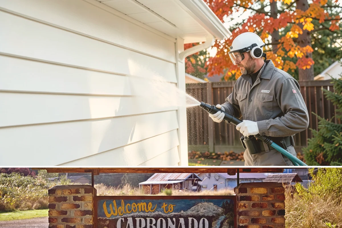 Driveway Paint Removal in Carbonado, Pierce County, WA - Dry, mild weather lets stripping agents work without dilution and speeds surface drying.