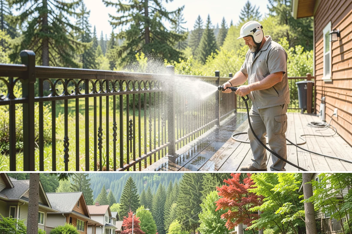 Driveway Paint Removal in Darrington, Snohomish County, WA - Dry, mild weather lets stripping agents work without dilution and speeds surface drying.