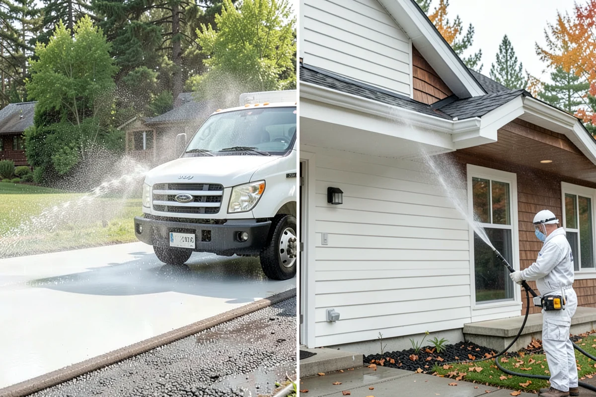 Driveway Paint Removal in DuPont, Pierce County, WA - Identify the paint type and extent of the spill
