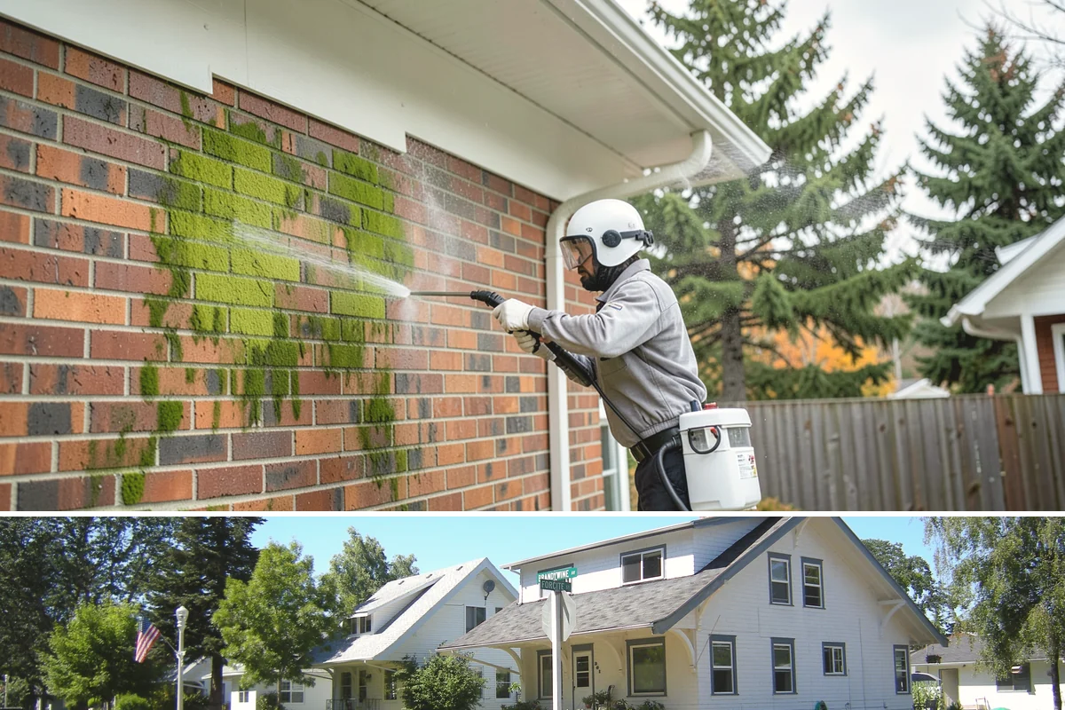 Driveway Paint Removal in DuPont, Pierce County, WA - Dry, mild weather lets stripping agents work without dilution and speeds surface drying.