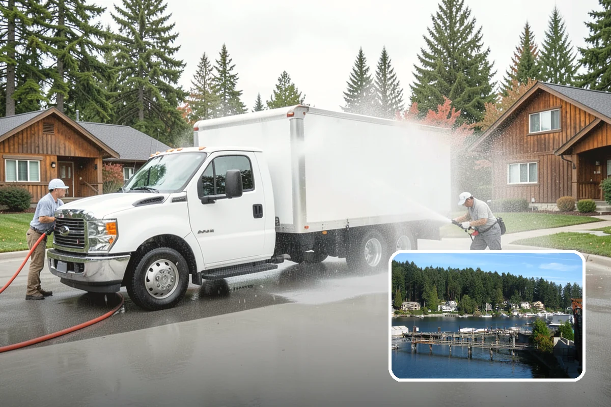 Driveway Paint Removal in Gig Harbor, Pierce County, WA - Removes both latex and oil-based paint spills