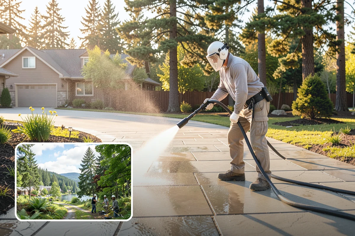 Driveway Paint Removal in Lake Forest Park, King County, WA - Removes both latex and oil-based paint spills