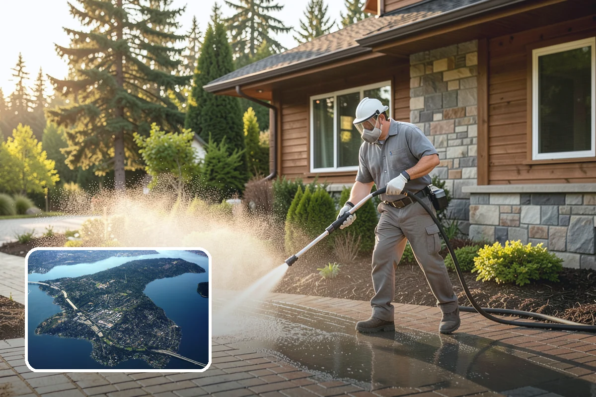 Driveway Paint Removal in Mercer Island, King County, WA - Removes both latex and oil-based paint spills