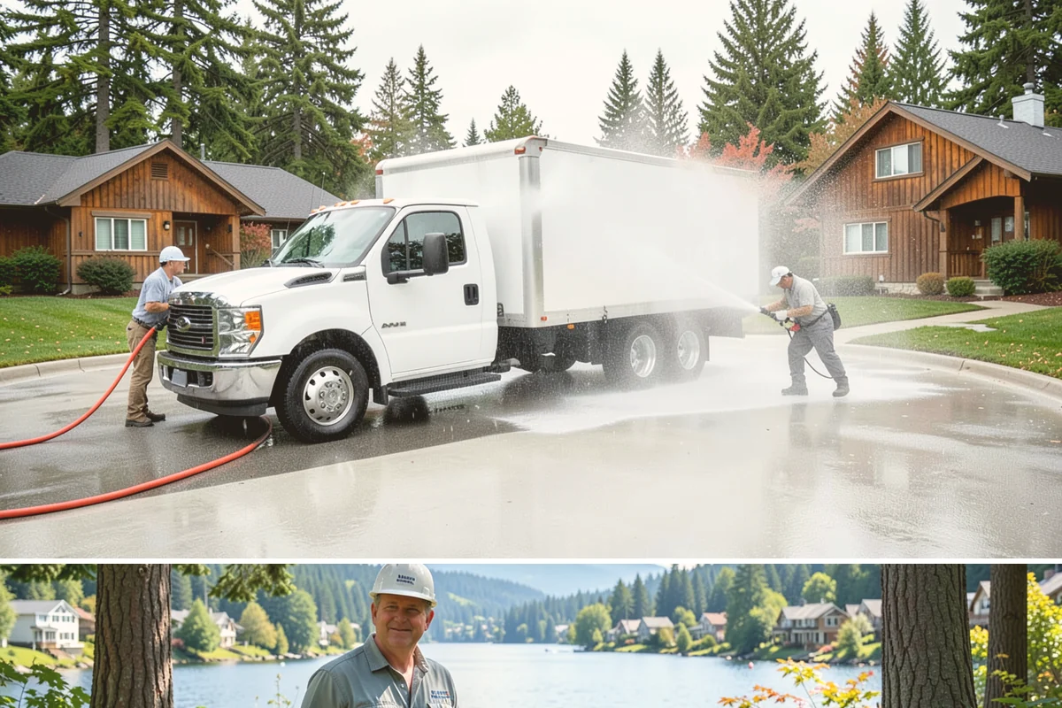 Driveway Paint Removal in Milton, King County, WA - Dry, mild weather lets stripping agents work without dilution and speeds surface drying.