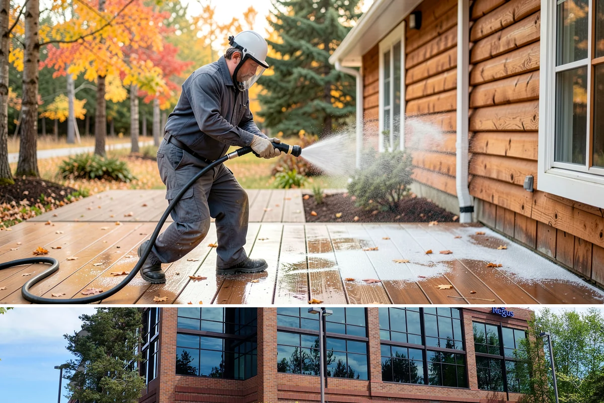 Driveway Paint Removal in Mountlake Terrace, Snohomish County, WA - Dry, mild weather lets stripping agents work without dilution and speeds surface drying.