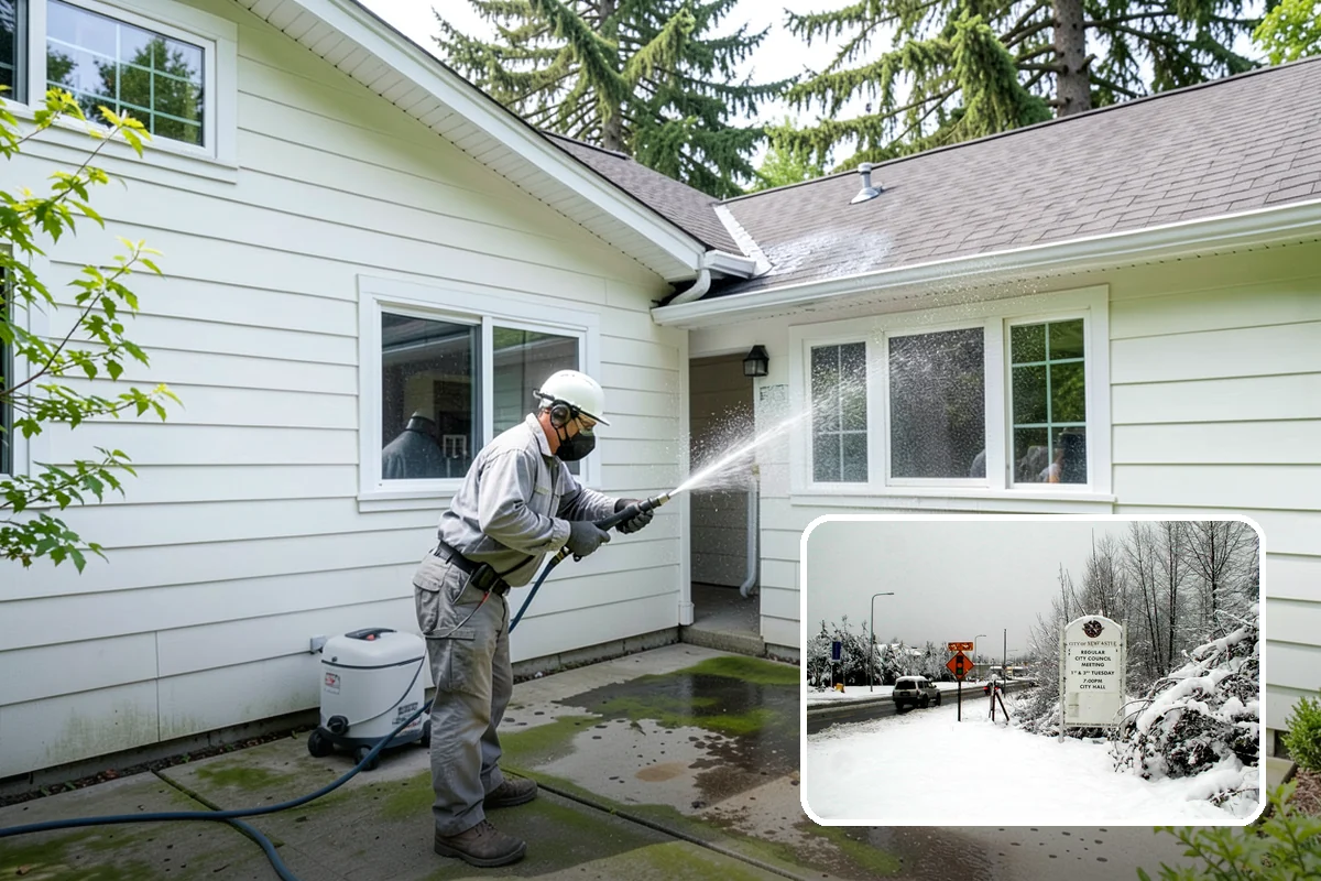 Driveway Paint Removal in Newcastle, King County, WA - Removes both latex and oil-based paint spills