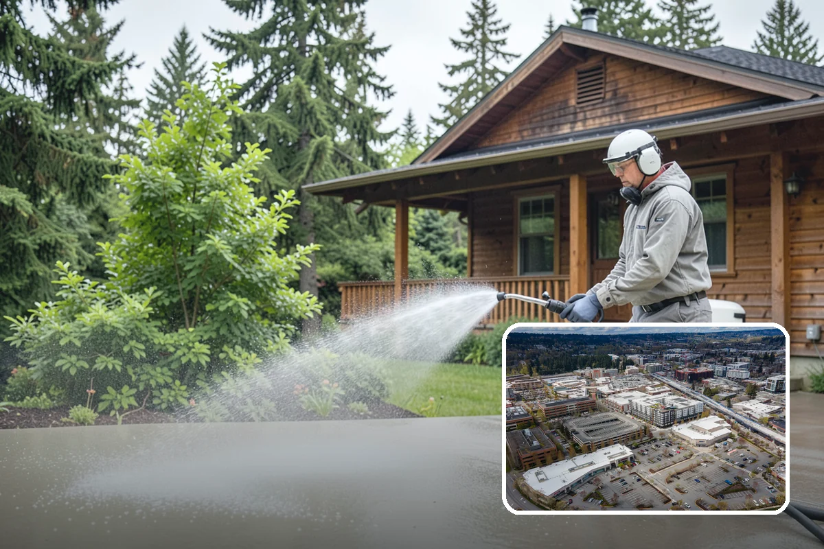 Driveway Paint Removal in Redmond, King County, WA - Removes both latex and oil-based paint spills