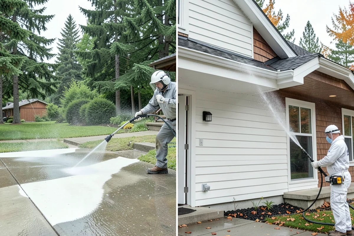 Driveway Paint Removal in SeaTac, King County, WA - Identify the paint type and extent of the spill