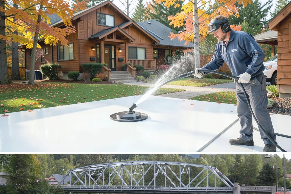 Driveway Paint Removal in Skykomish, King County, WA - Dry, mild weather lets stripping agents work without dilution and speeds surface drying.