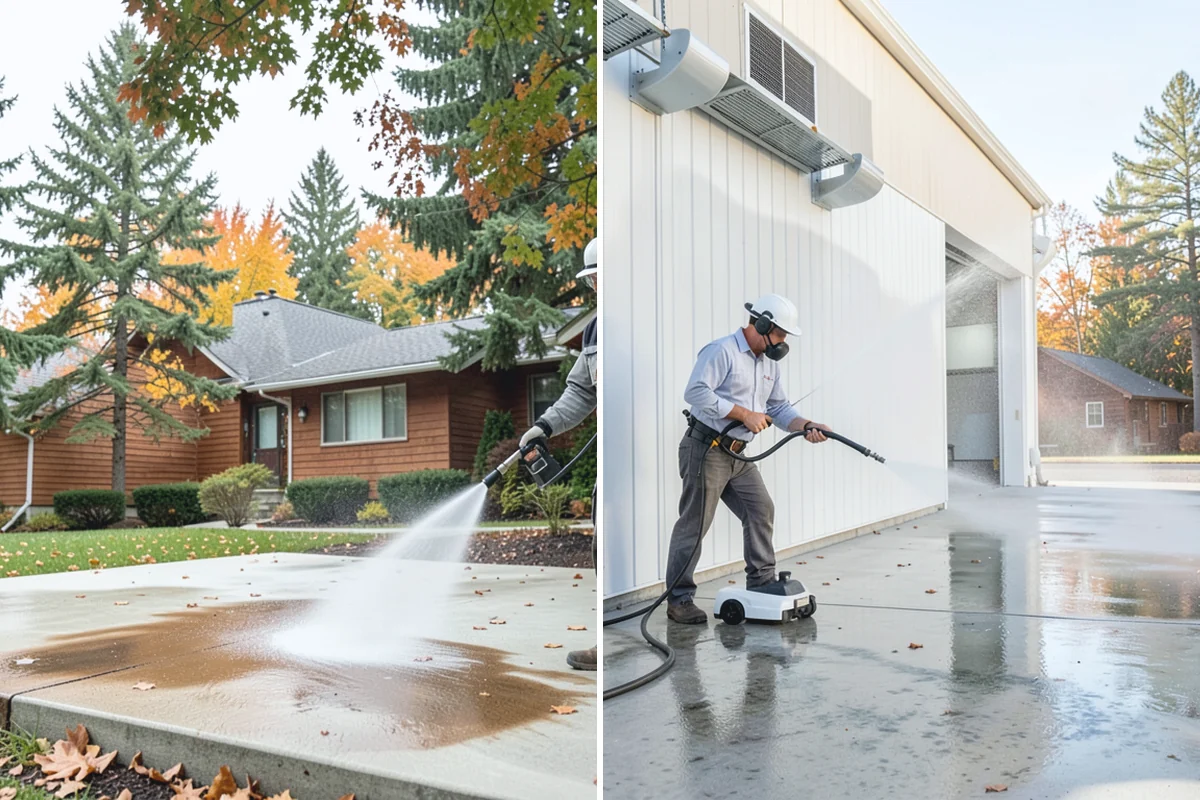 Driveway Paint Removal in Sumner, Pierce County, WA - Identify the paint type and extent of the spill