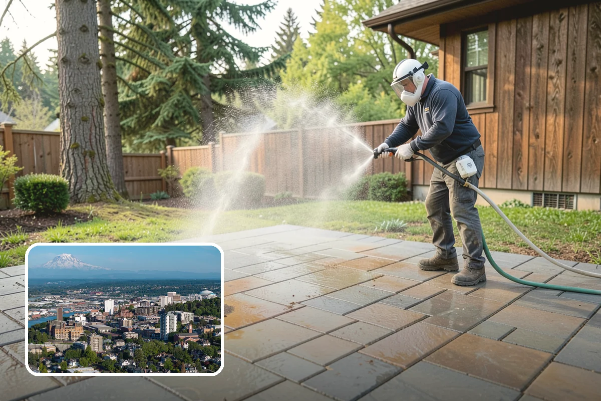 Driveway Paint Removal in Tacoma, Pierce County, WA - Removes both latex and oil-based paint spills
