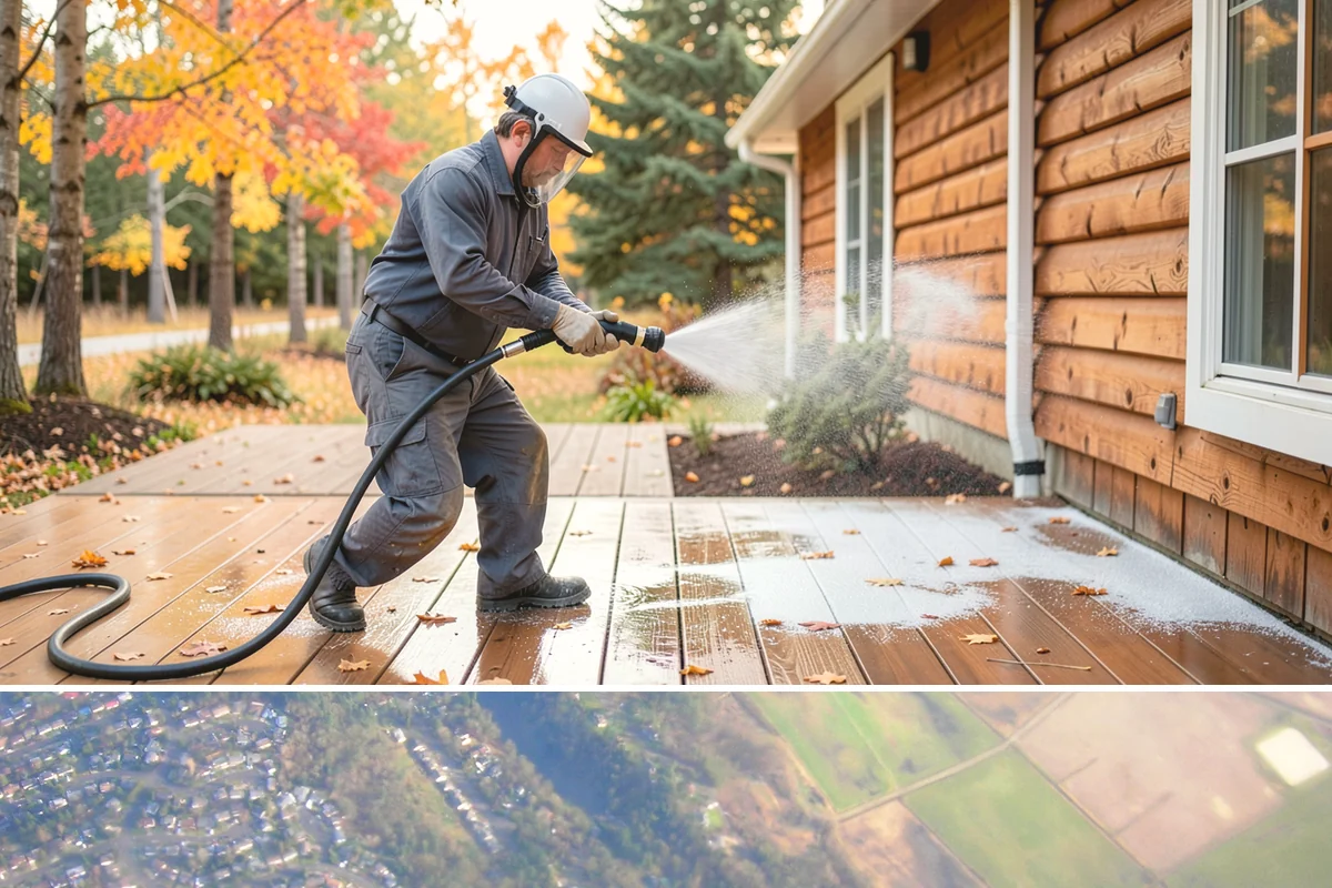 Driveway Pressure Washing in Algona, King County, WA - Spring is popular for clearing a winter's worth of moss, though dry summer days work equally well.