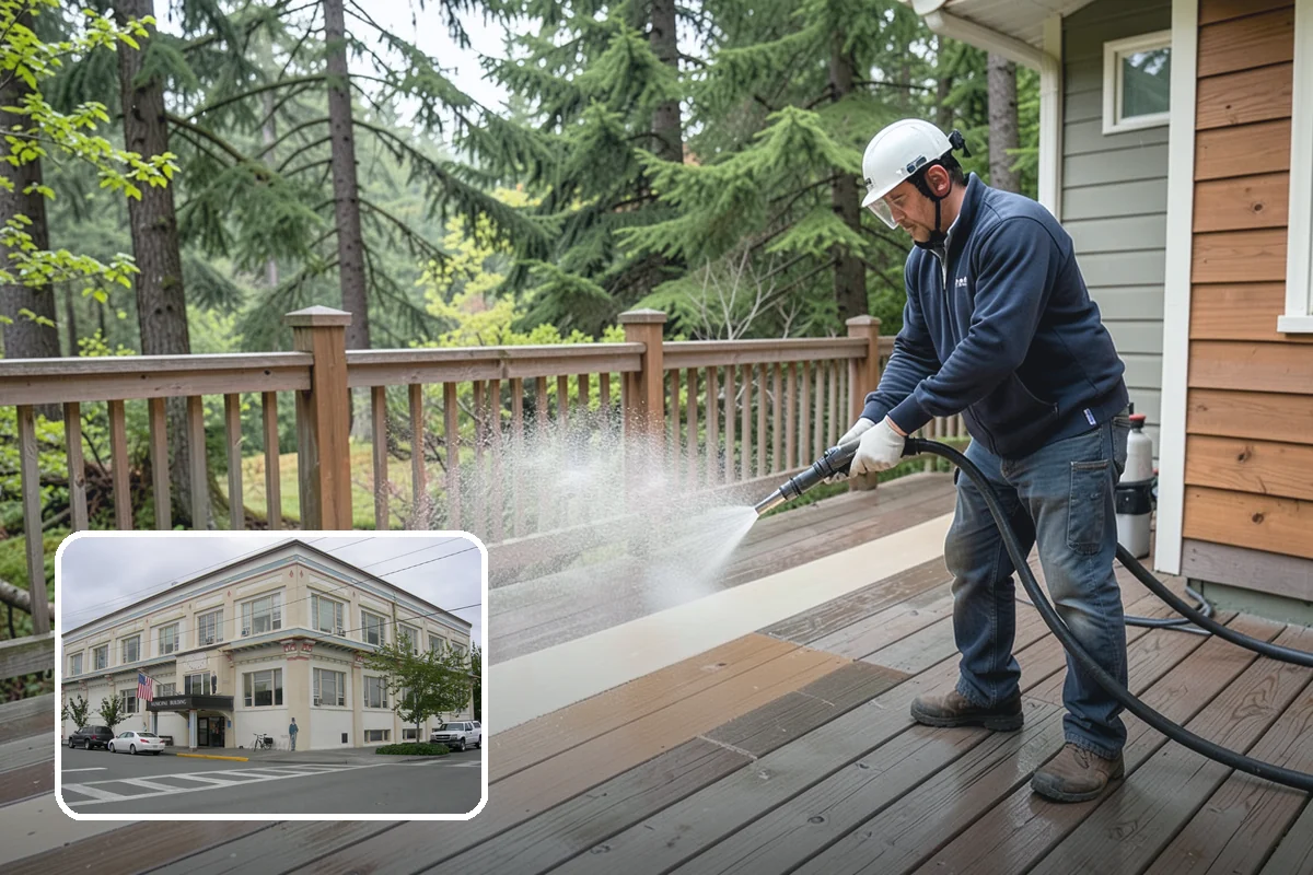 Driveway Pressure Washing in Anacortes, Skagit County, WA - Removes slippery moss and mildew for safer footing