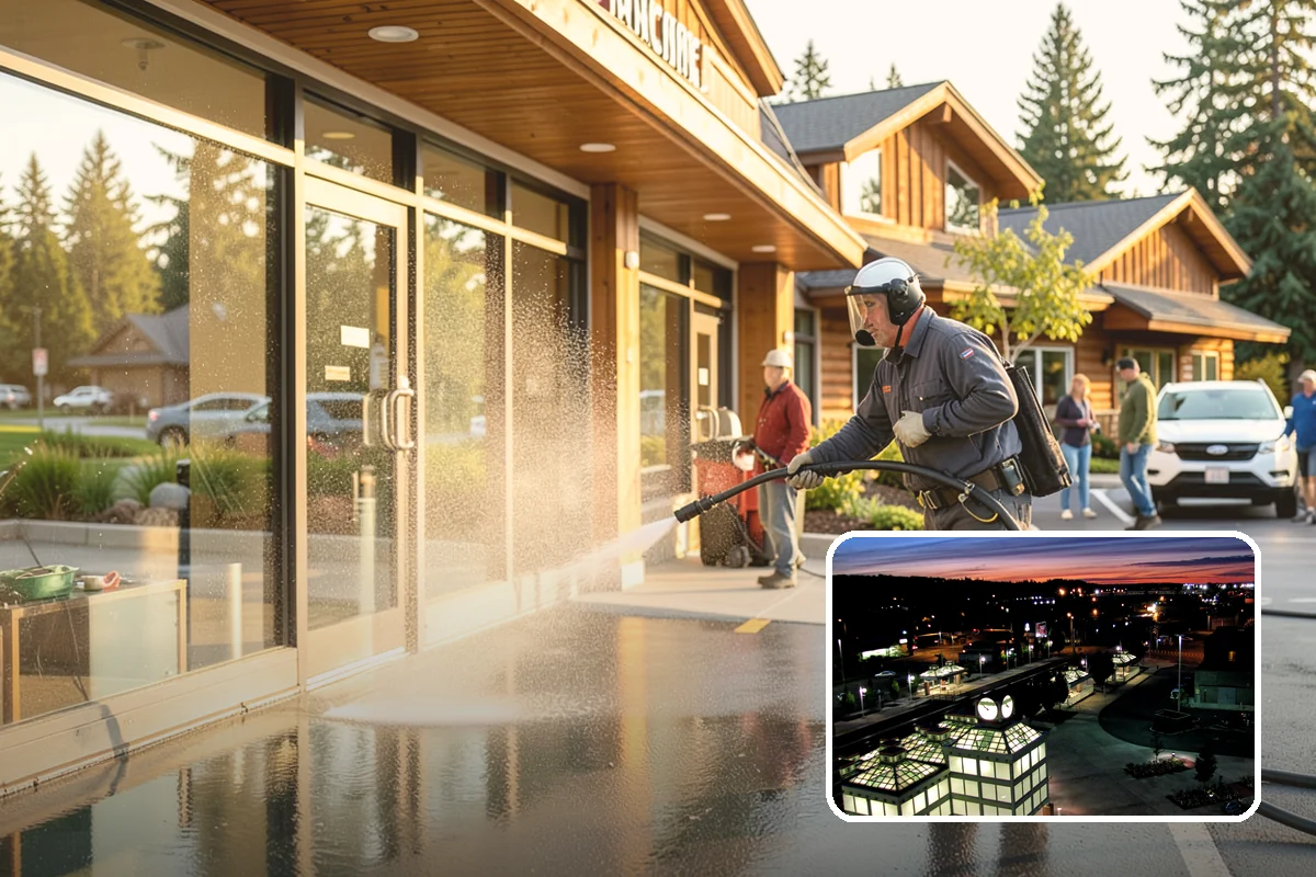 Driveway Pressure Washing in Auburn, King County, WA - Removes slippery moss and mildew for safer footing