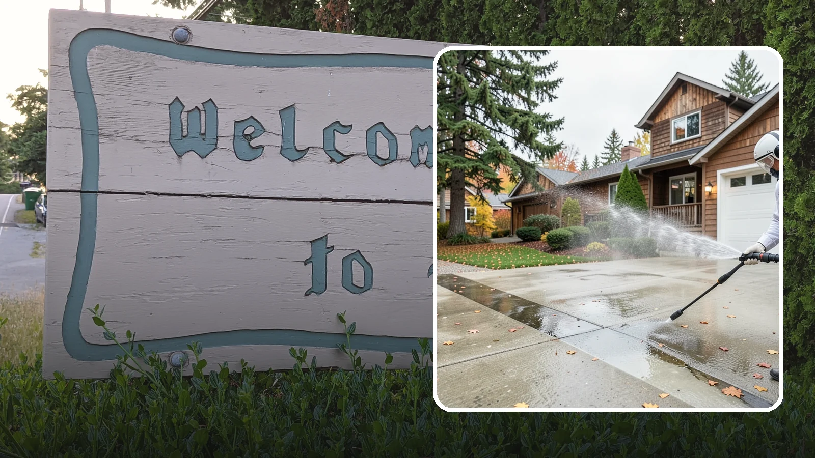 Driveway Pressure Washing in Brier, Snohomish County, WA - Powerful pressure washing that strips away the moss, mildew, and grime coating Washington driveways.