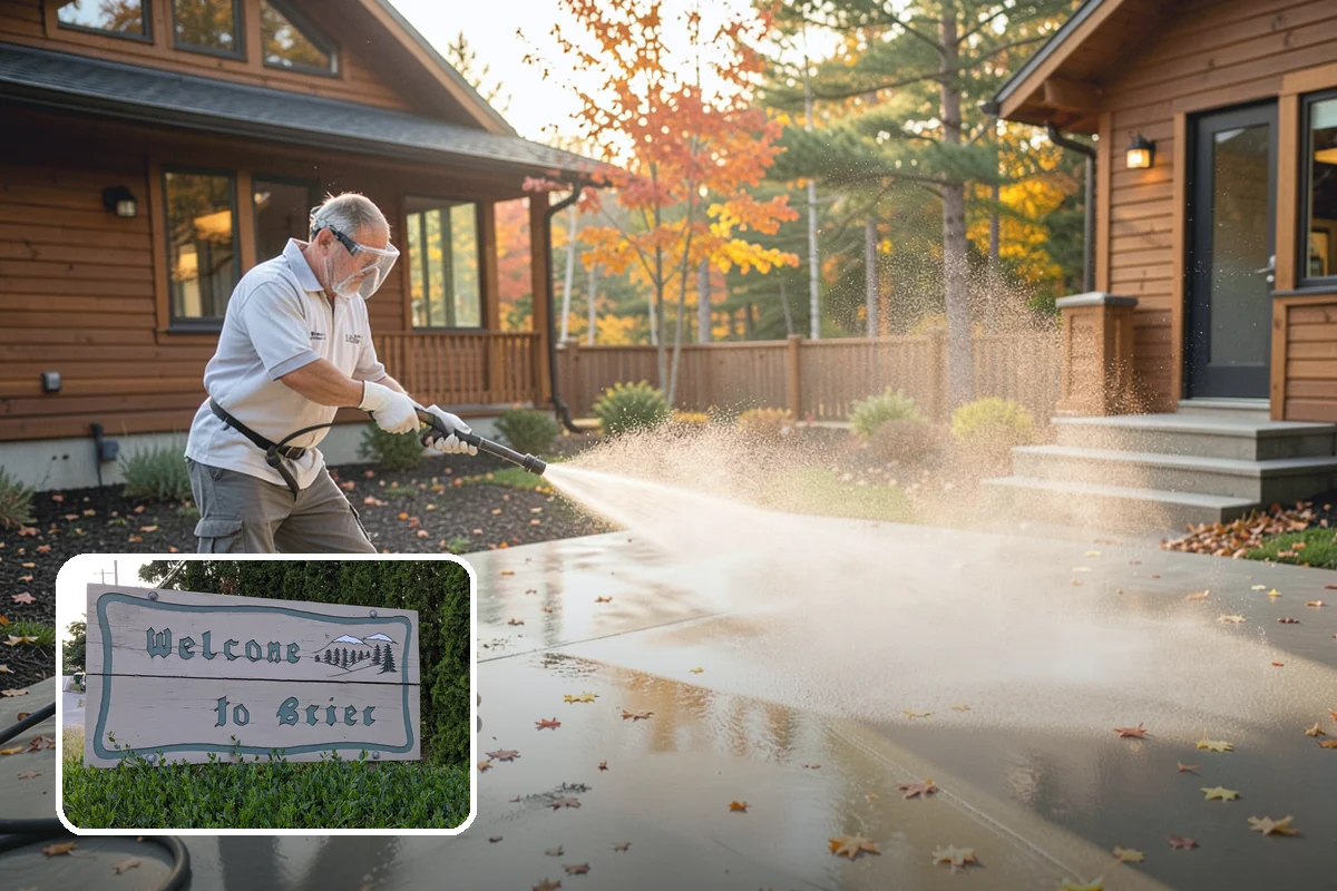 Driveway Pressure Washing in Brier, Snohomish County, WA - Removes slippery moss and mildew for safer footing