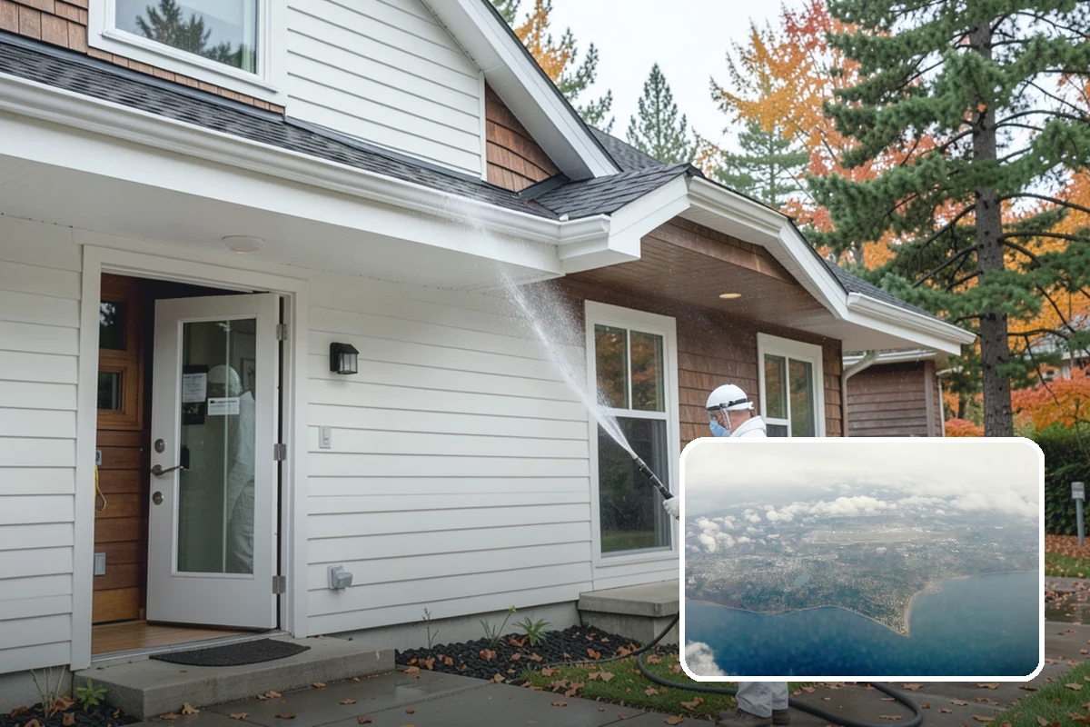 Driveway Pressure Washing in Burien, King County, WA - Removes slippery moss and mildew for safer footing