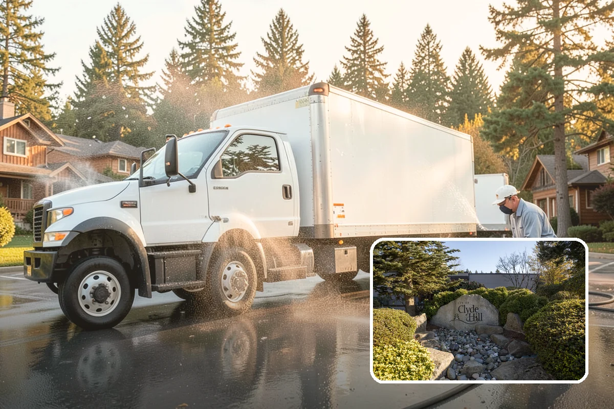 Driveway Pressure Washing in Clyde Hill, King County, WA - Removes slippery moss and mildew for safer footing