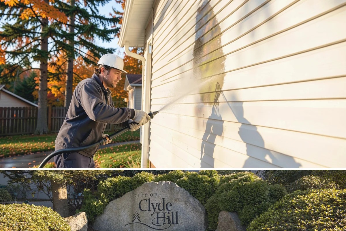Driveway Pressure Washing in Clyde Hill, King County, WA - Spring is popular for clearing a winter's worth of moss, though dry summer days work equally well.