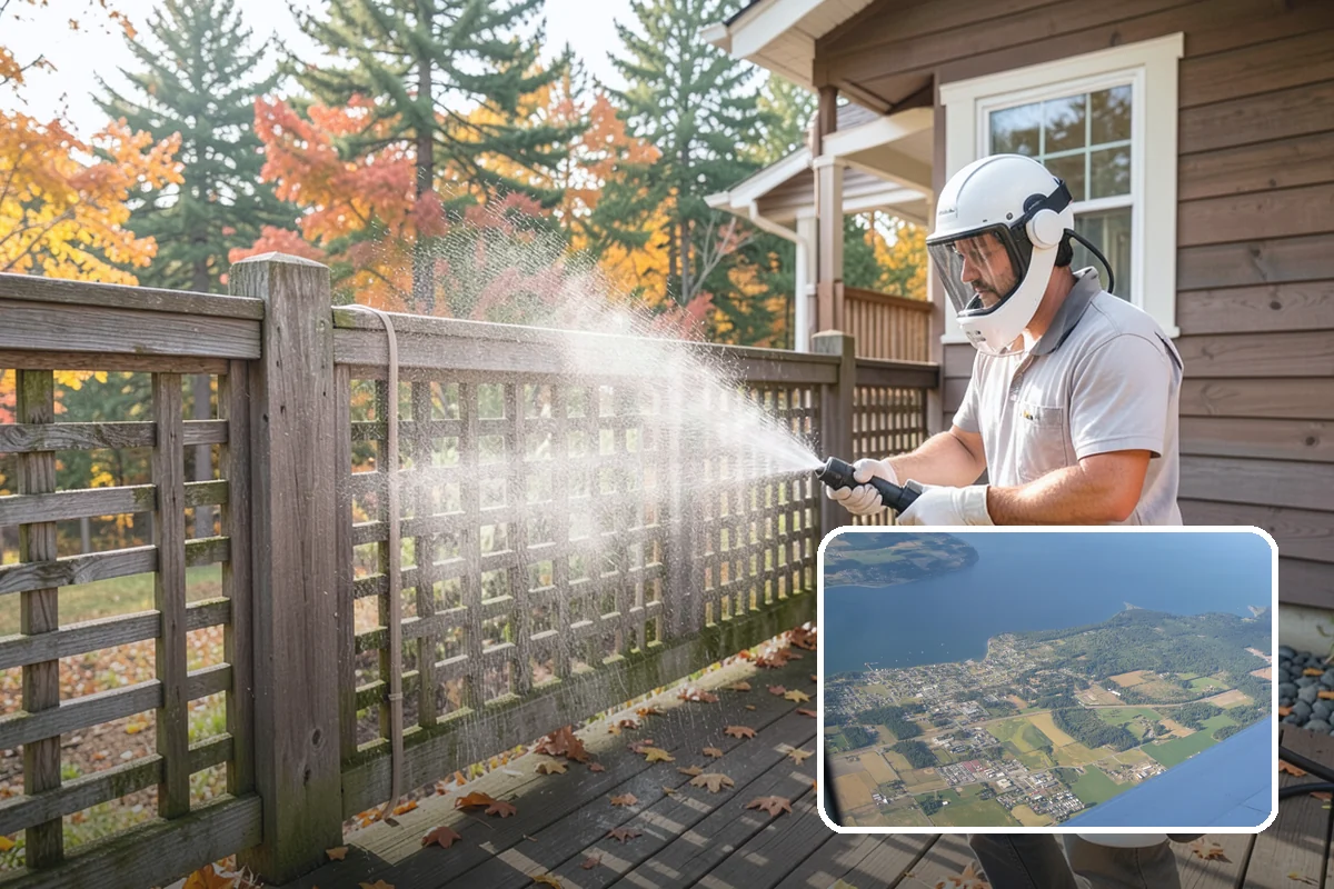 Driveway Pressure Washing in Coupeville, Island County, WA - Removes slippery moss and mildew for safer footing