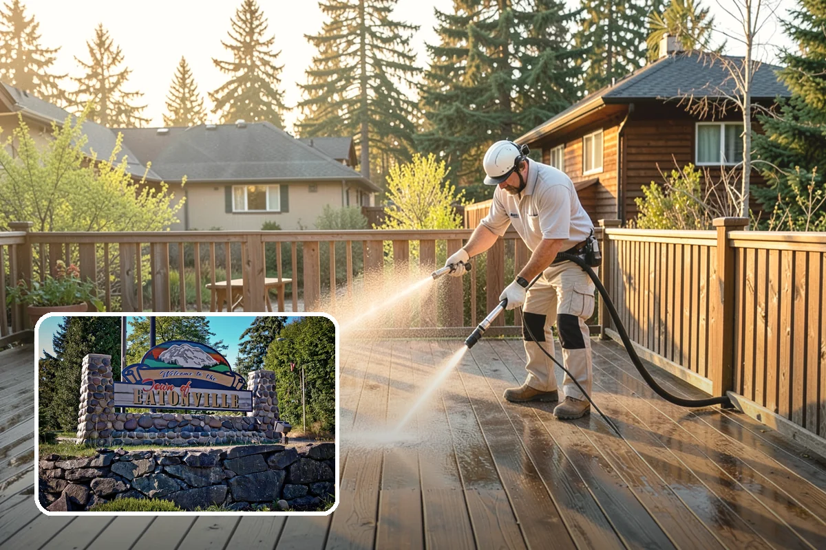 Driveway Pressure Washing in Eatonville, Pierce County, WA - Removes slippery moss and mildew for safer footing