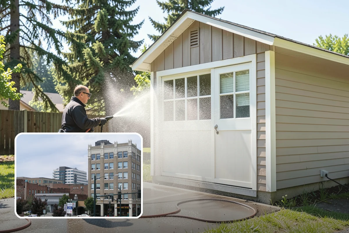 Driveway Pressure Washing in Everett, Snohomish County, WA - Removes slippery moss and mildew for safer footing