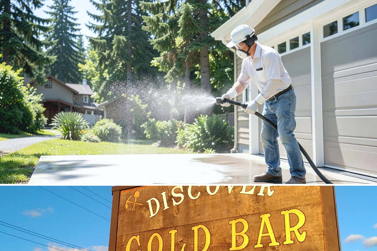 Driveway Pressure Washing in Gold Bar, Snohomish County, WA - Spring is popular for clearing a winter's worth of moss, though dry summer days work equally well.