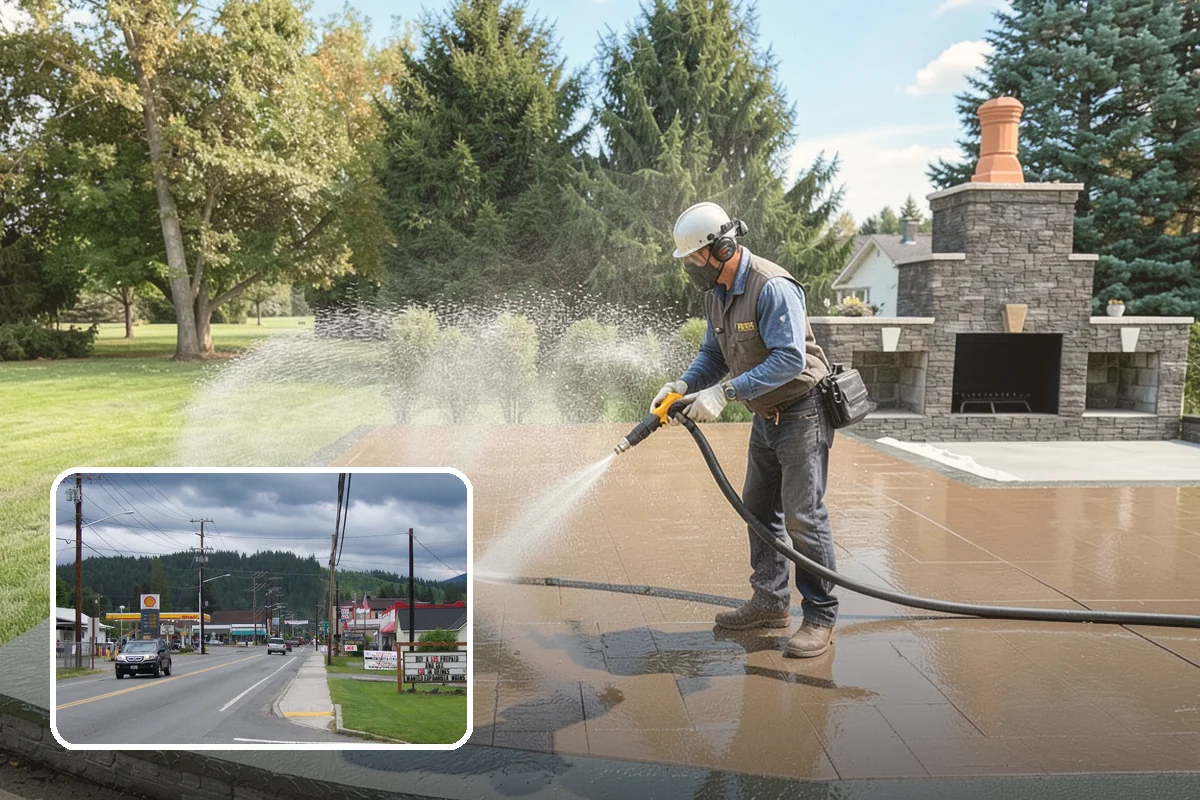 Driveway Pressure Washing in Granite Falls, Snohomish County, WA - Removes slippery moss and mildew for safer footing