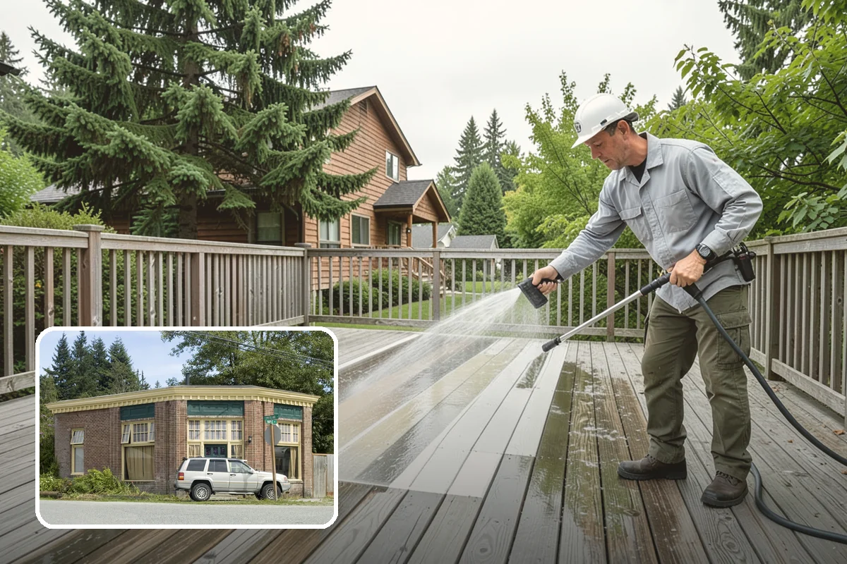 Driveway Pressure Washing in Hamilton, Skagit County, WA - Removes slippery moss and mildew for safer footing