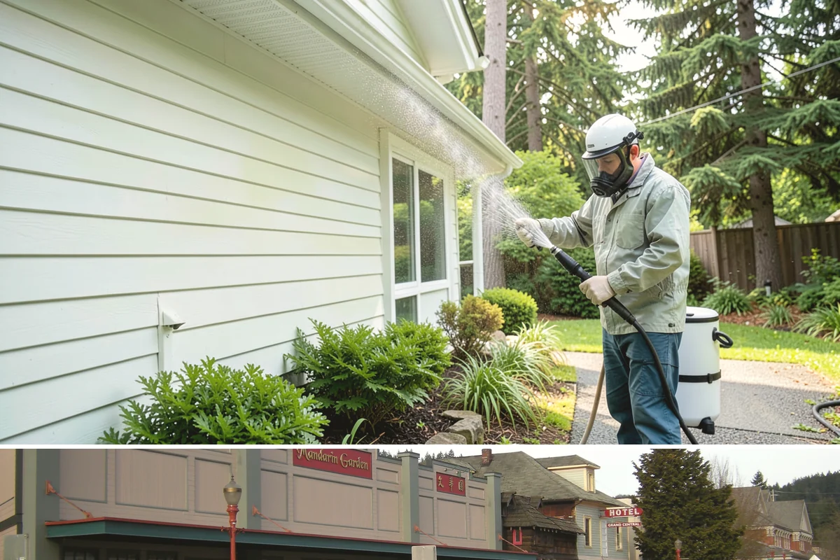 Driveway Pressure Washing in Issaquah, King County, WA - Spring is popular for clearing a winter's worth of moss, though dry summer days work equally well.