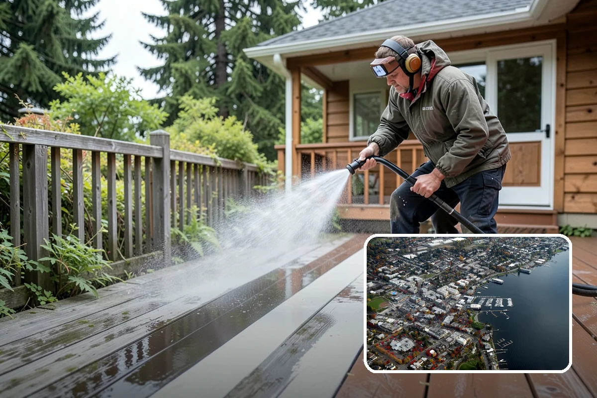 Driveway Pressure Washing in Kirkland, King County, WA - Removes slippery moss and mildew for safer footing