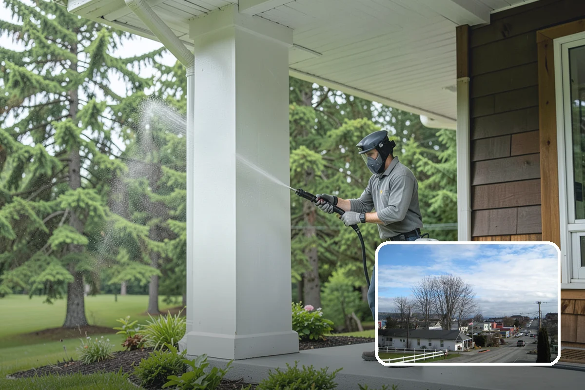 Driveway Pressure Washing in Langley, Island County, WA - Removes slippery moss and mildew for safer footing