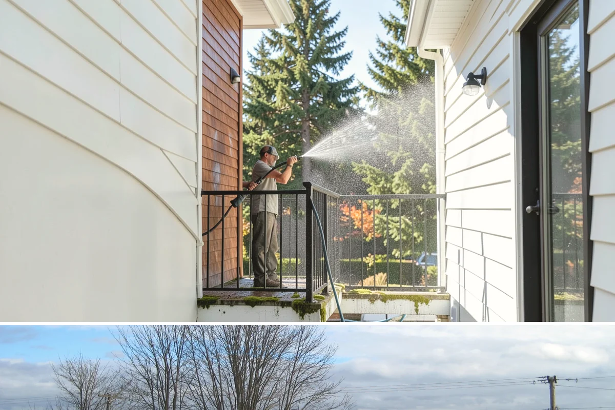 Driveway Pressure Washing in Langley, Island County, WA - Spring is popular for clearing a winter's worth of moss, though dry summer days work equally well.