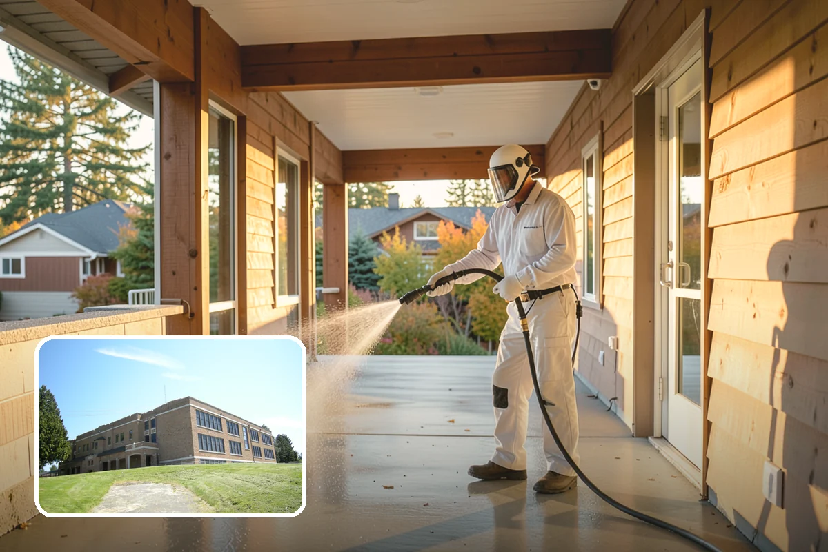 Driveway Pressure Washing in Maple Valley, King County, WA - Removes slippery moss and mildew for safer footing