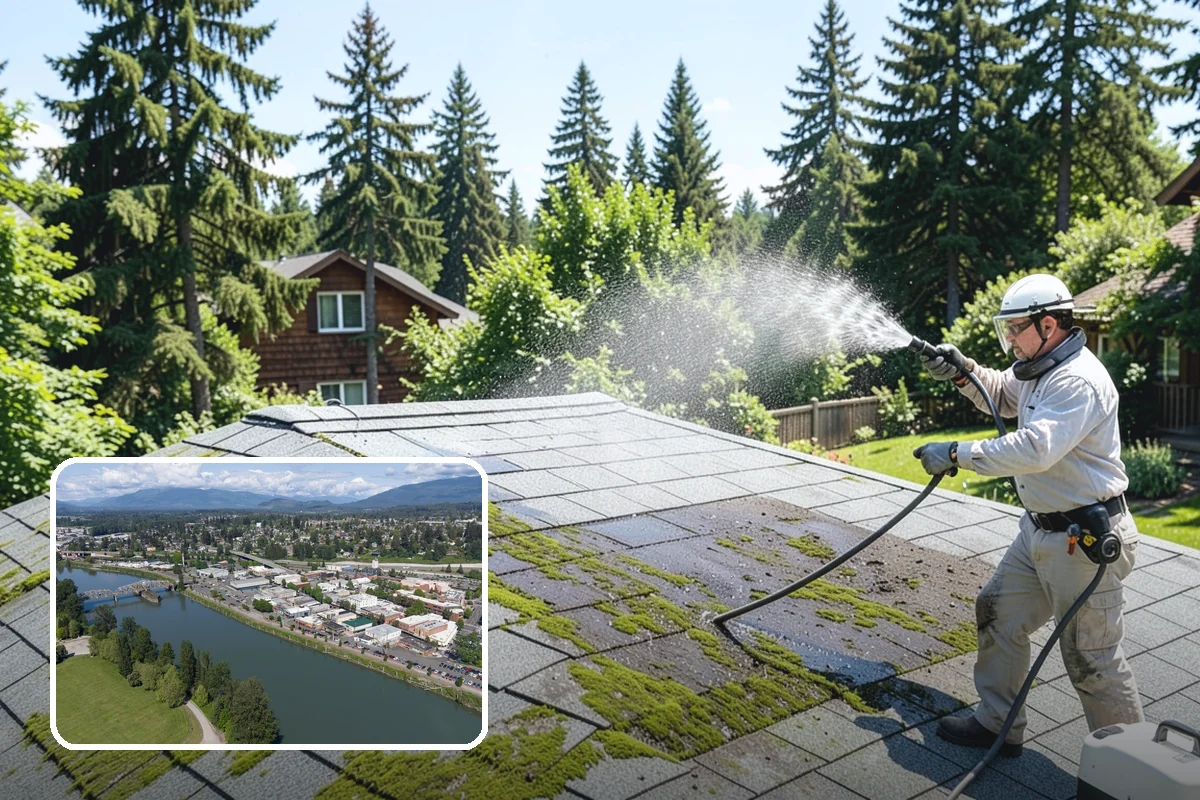 Driveway Pressure Washing in Mount Vernon, Skagit County, WA - Removes slippery moss and mildew for safer footing