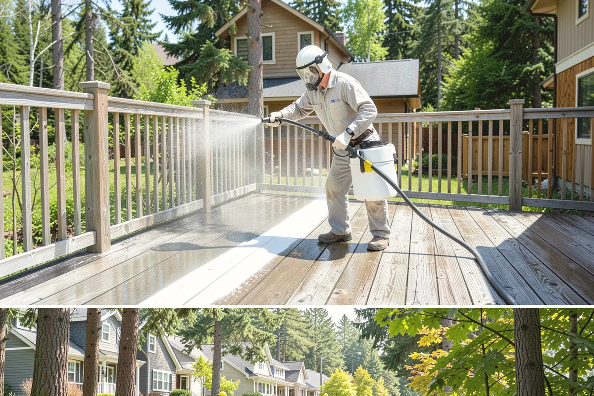 Driveway Pressure Washing in Normandy Park, King County, WA - Spring is popular for clearing a winter's worth of moss, though dry summer days work equally well.