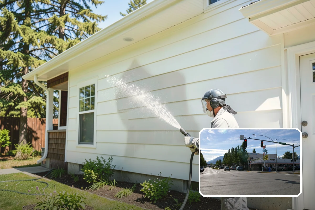 Driveway Pressure Washing in North Bend, King County, WA - Removes slippery moss and mildew for safer footing