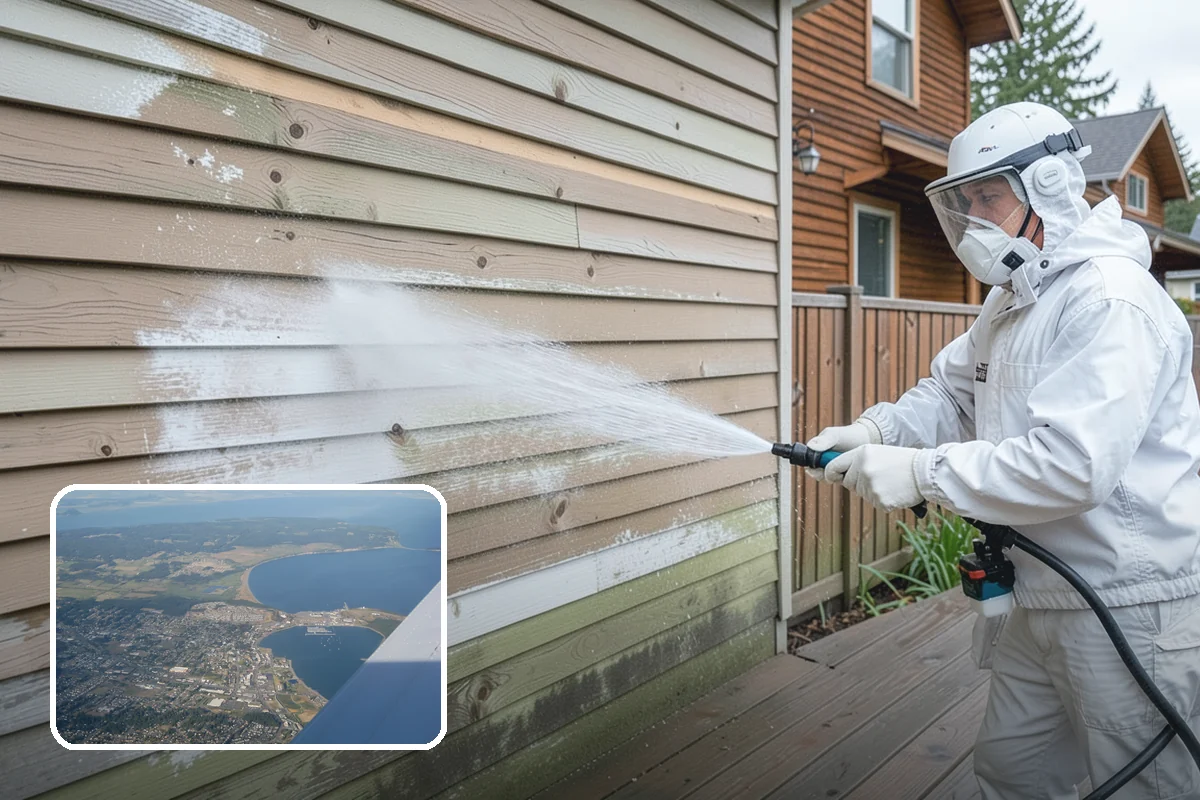 Driveway Pressure Washing in Oak Harbor, Island County, WA - Removes slippery moss and mildew for safer footing
