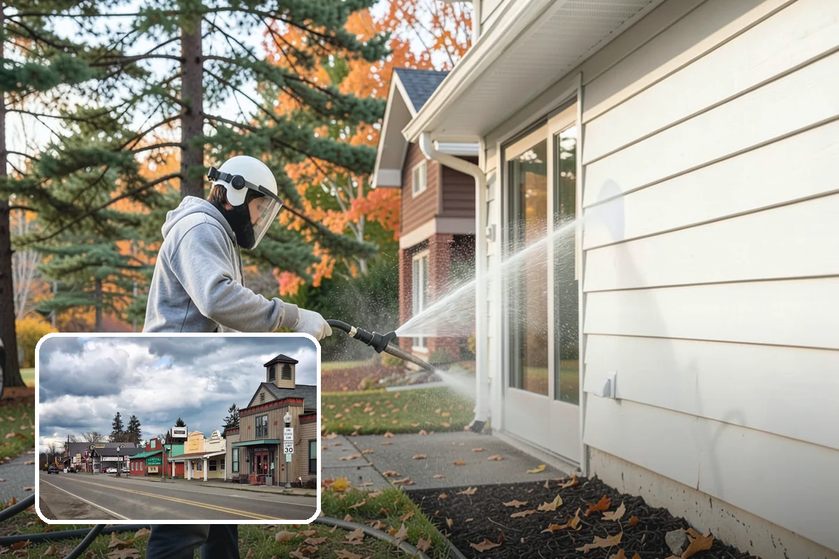 Driveway Pressure Washing in Roy, Pierce County, WA - Removes slippery moss and mildew for safer footing