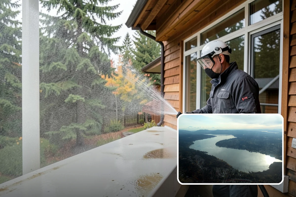 Driveway Pressure Washing in Sammamish, King County, WA - Removes slippery moss and mildew for safer footing