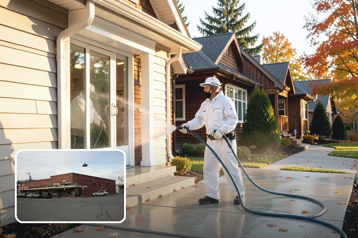 Driveway Pressure Washing in Sedro-Woolley, Skagit County, WA - Removes slippery moss and mildew for safer footing